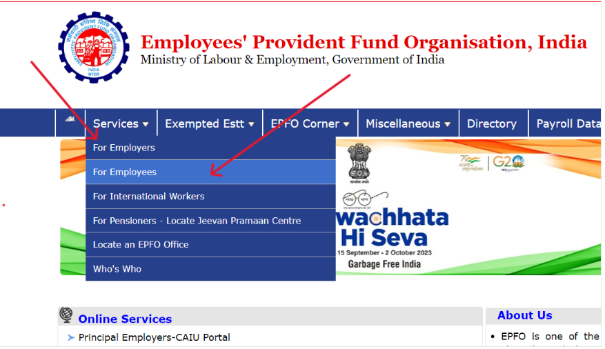 EPFO Login and UAN Login Process